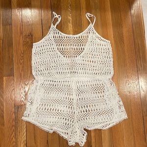 Victoria’s Secret White Crochet Cover Up